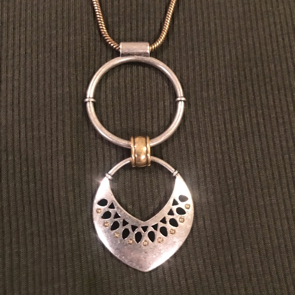 Lucky Brand adjustable necklace silver/gold